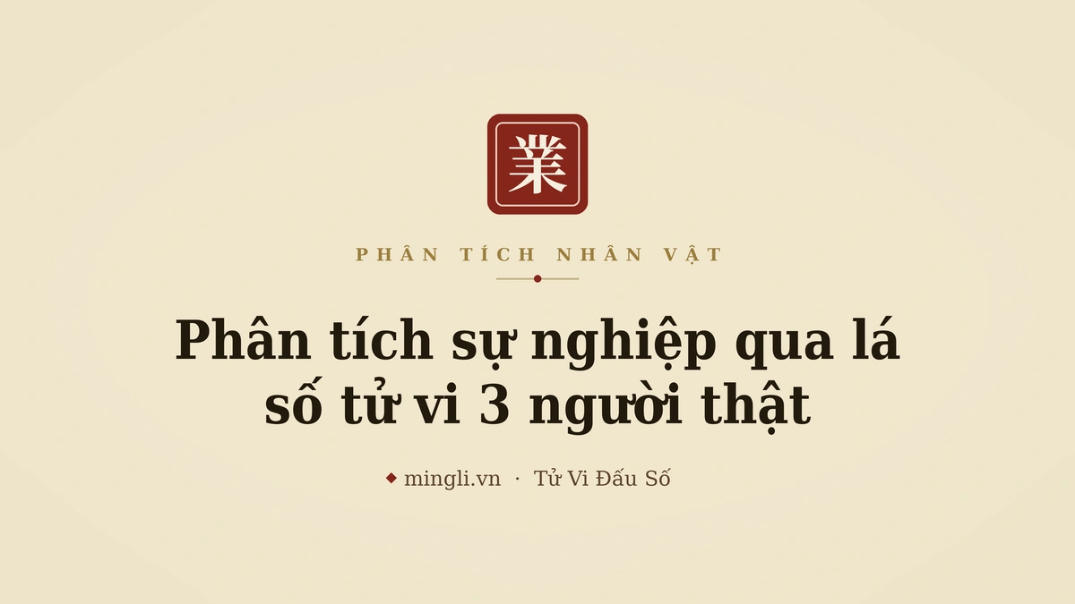 minh hoạ: sự nghiệp & lá số