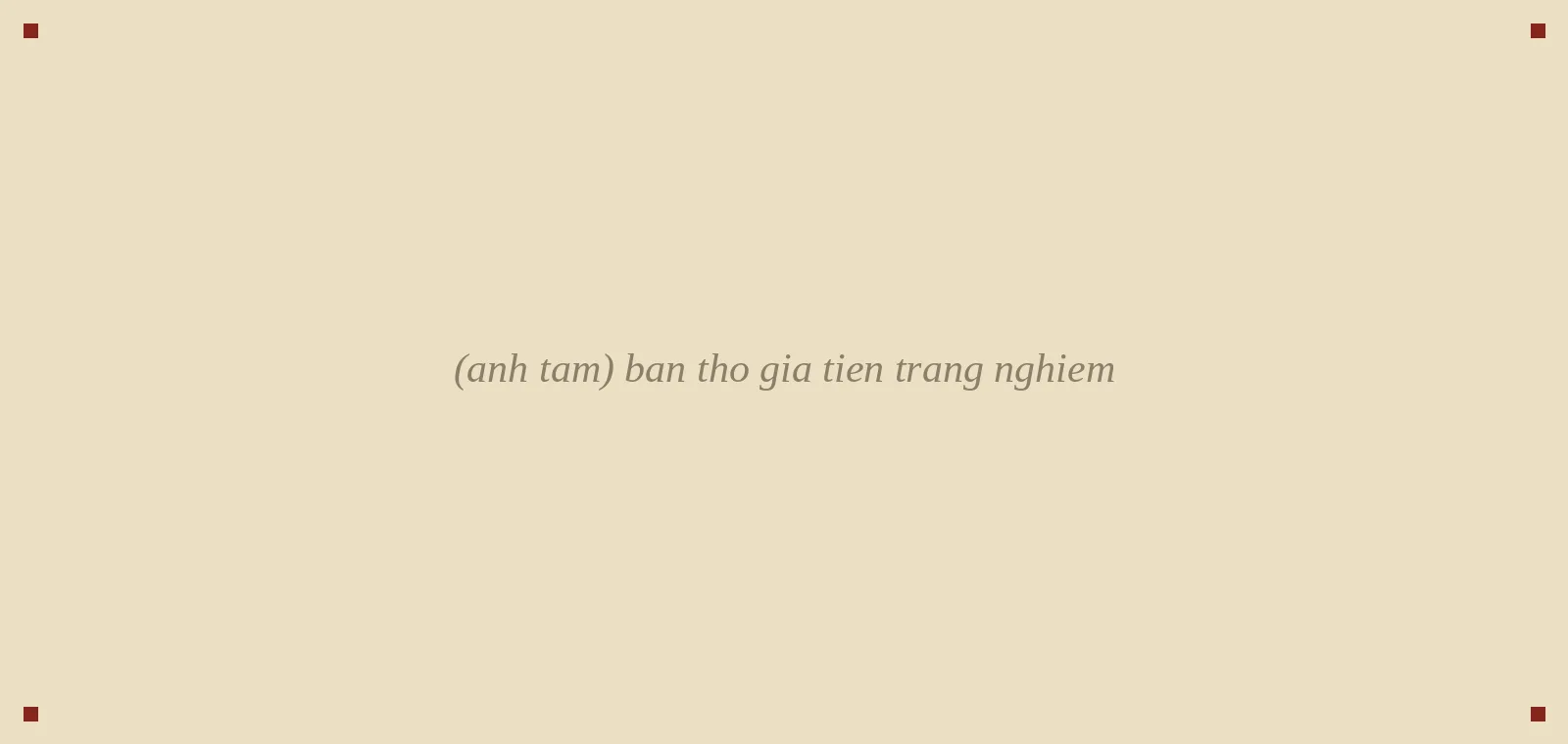 bàn thờ gia tiên trang nghiêm