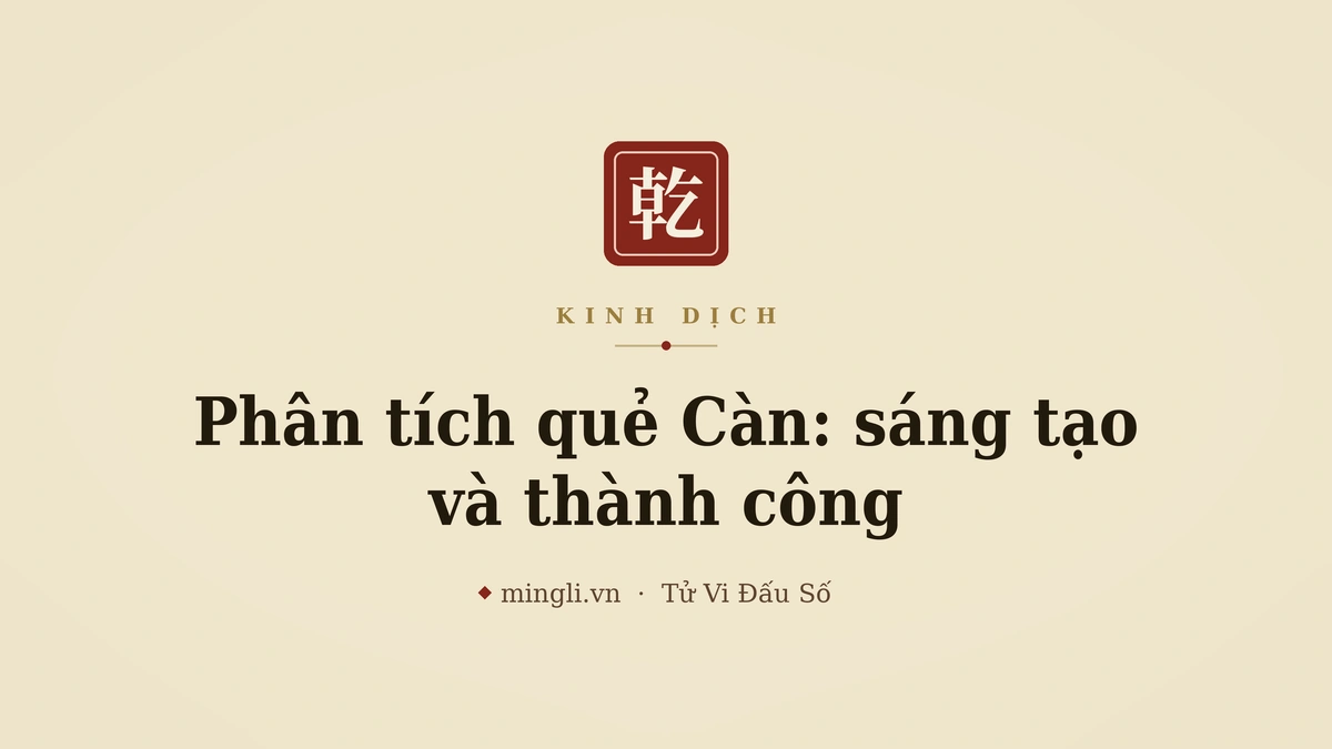 minh hoạ: rồng bay / bầu trời / quẻ Càn thuần dương