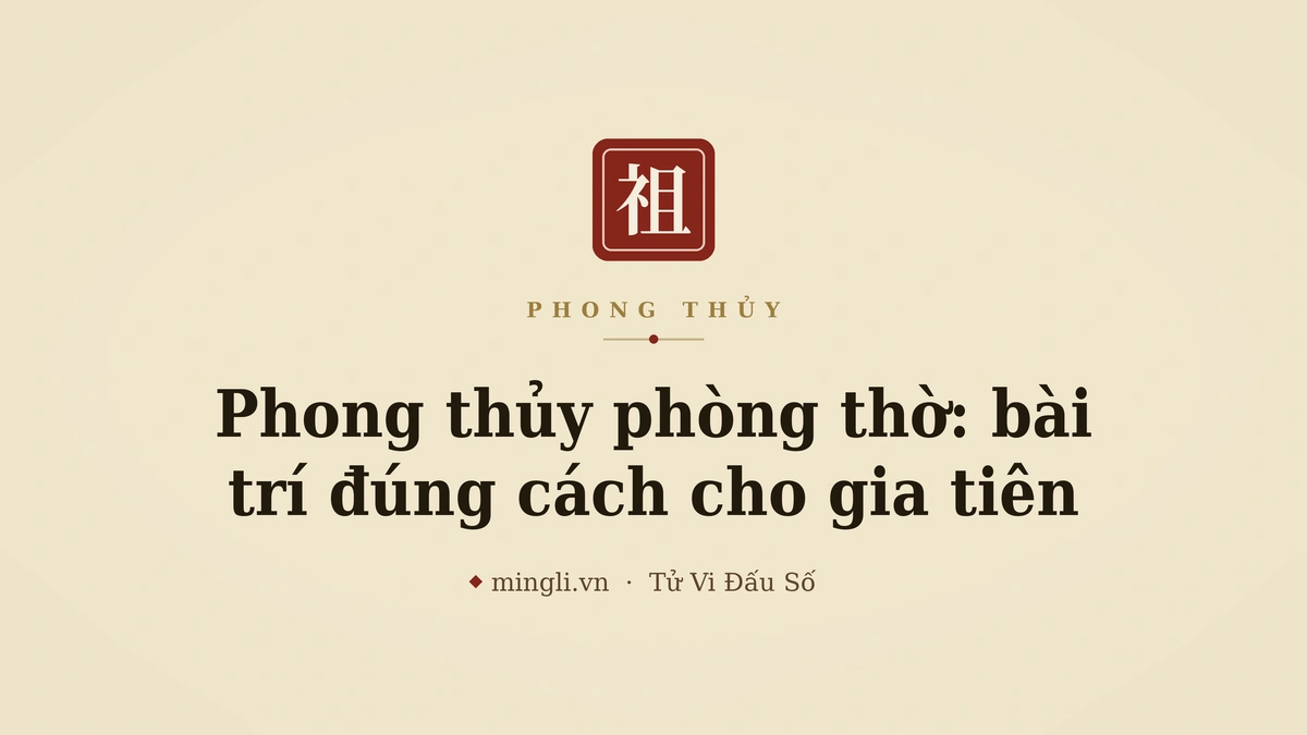 minh hoạ: phòng thờ trang nghiêm