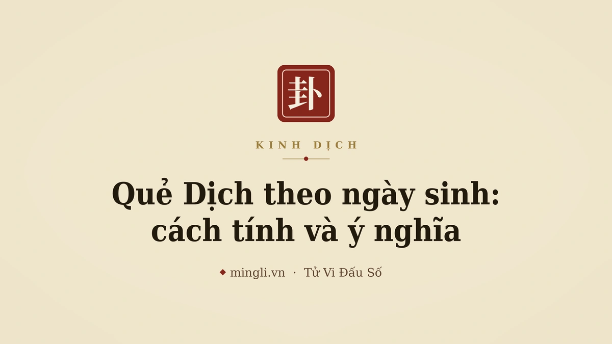 minh hoạ: lịch âm / quẻ bản mệnh / ngày tháng năm sinh