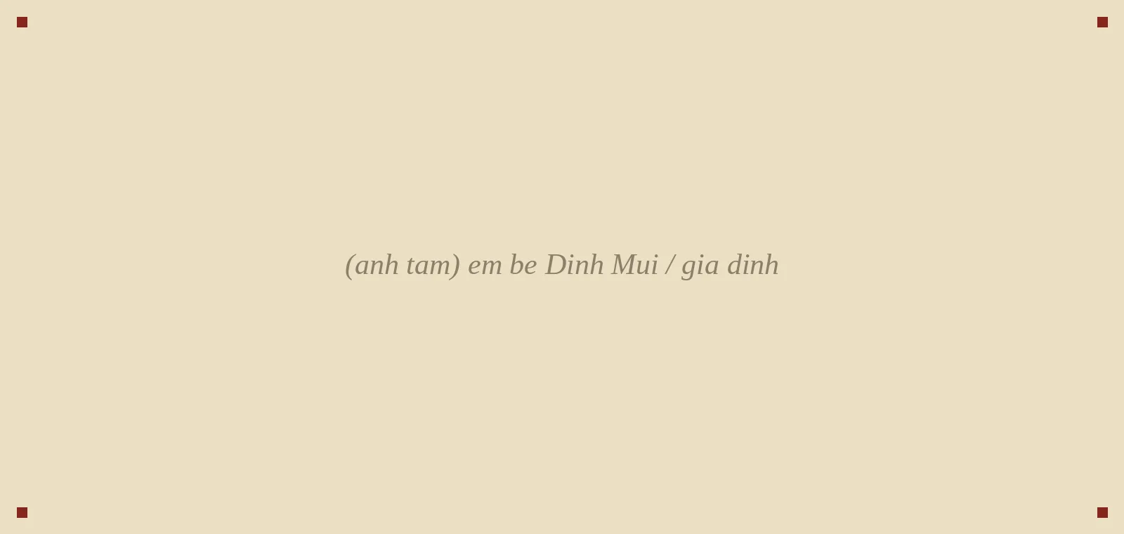 em bé Đinh Mùi / gia đình