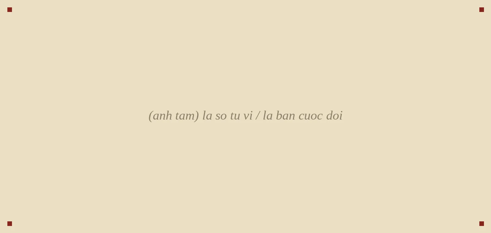lá số tử vi / la bàn cuộc đời