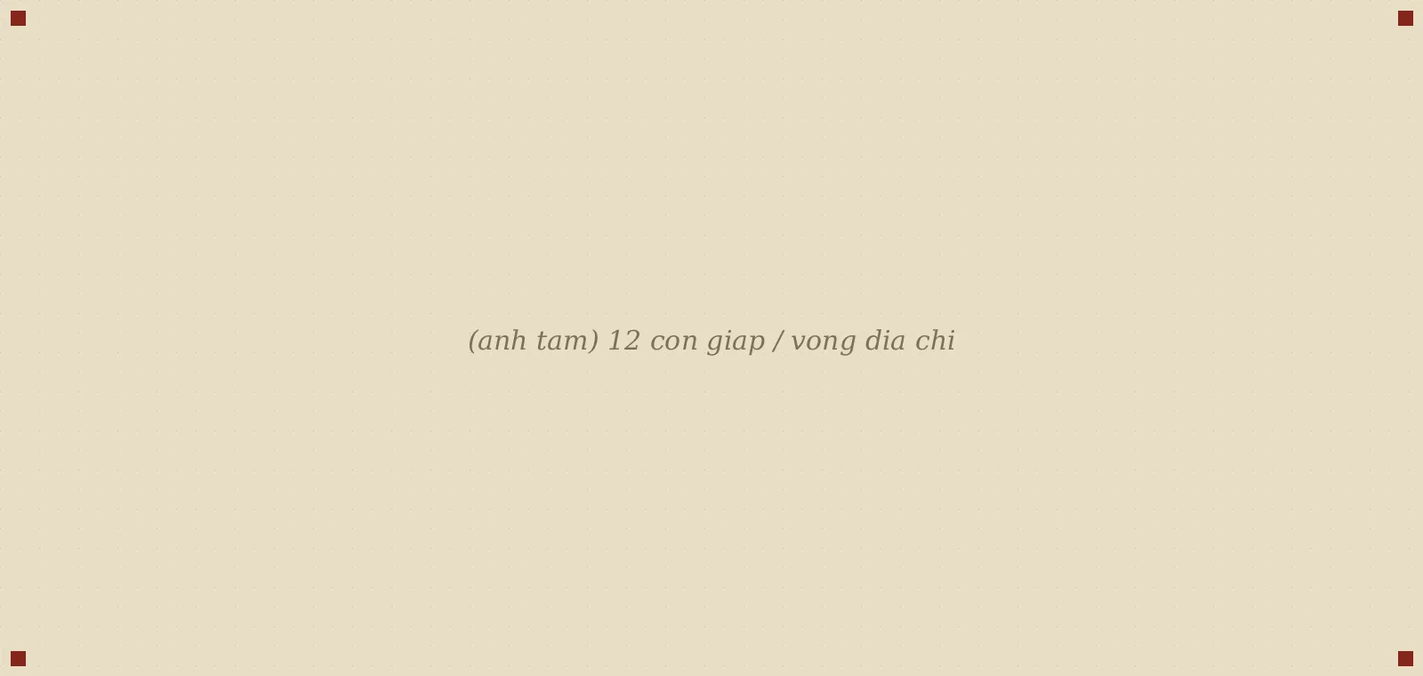 12 con giáp / vòng địa chi