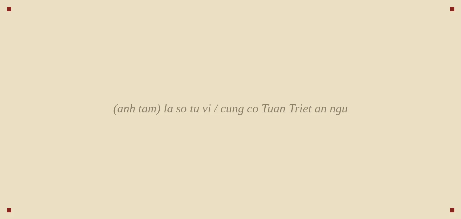 lá số tử vi / cung có Tuần Triệt án ngữ