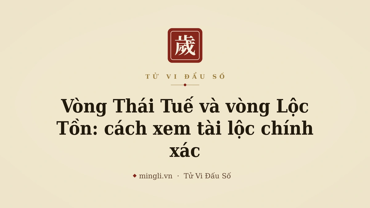 minh hoạ: vòng Thái Tuế & Lộc Tồn