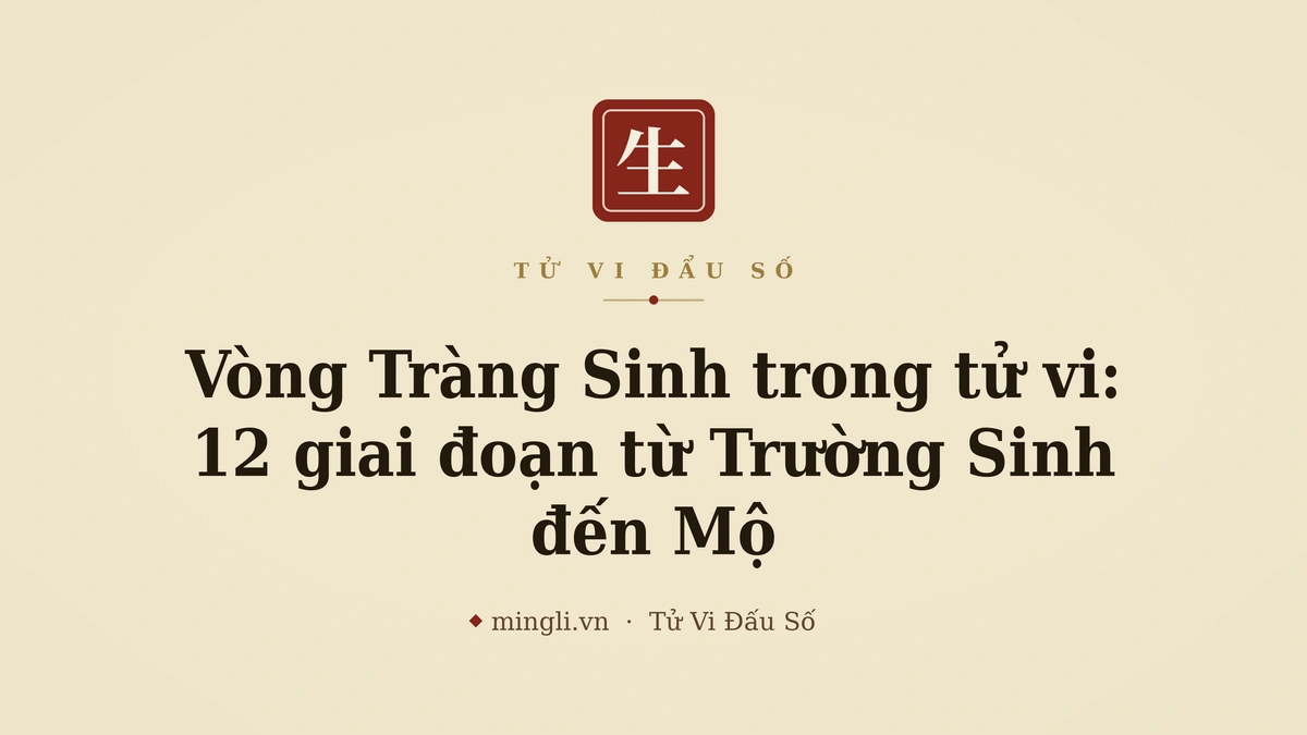 minh hoạ: vòng Tràng Sinh 12 giai đoạn
